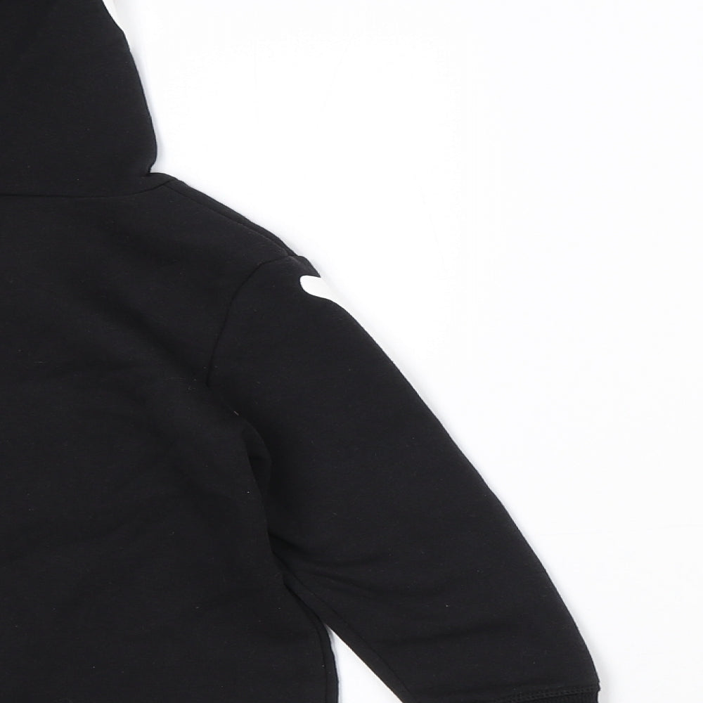 H&M Boys Black Cotton Pullover Hoodie Size 4 Years