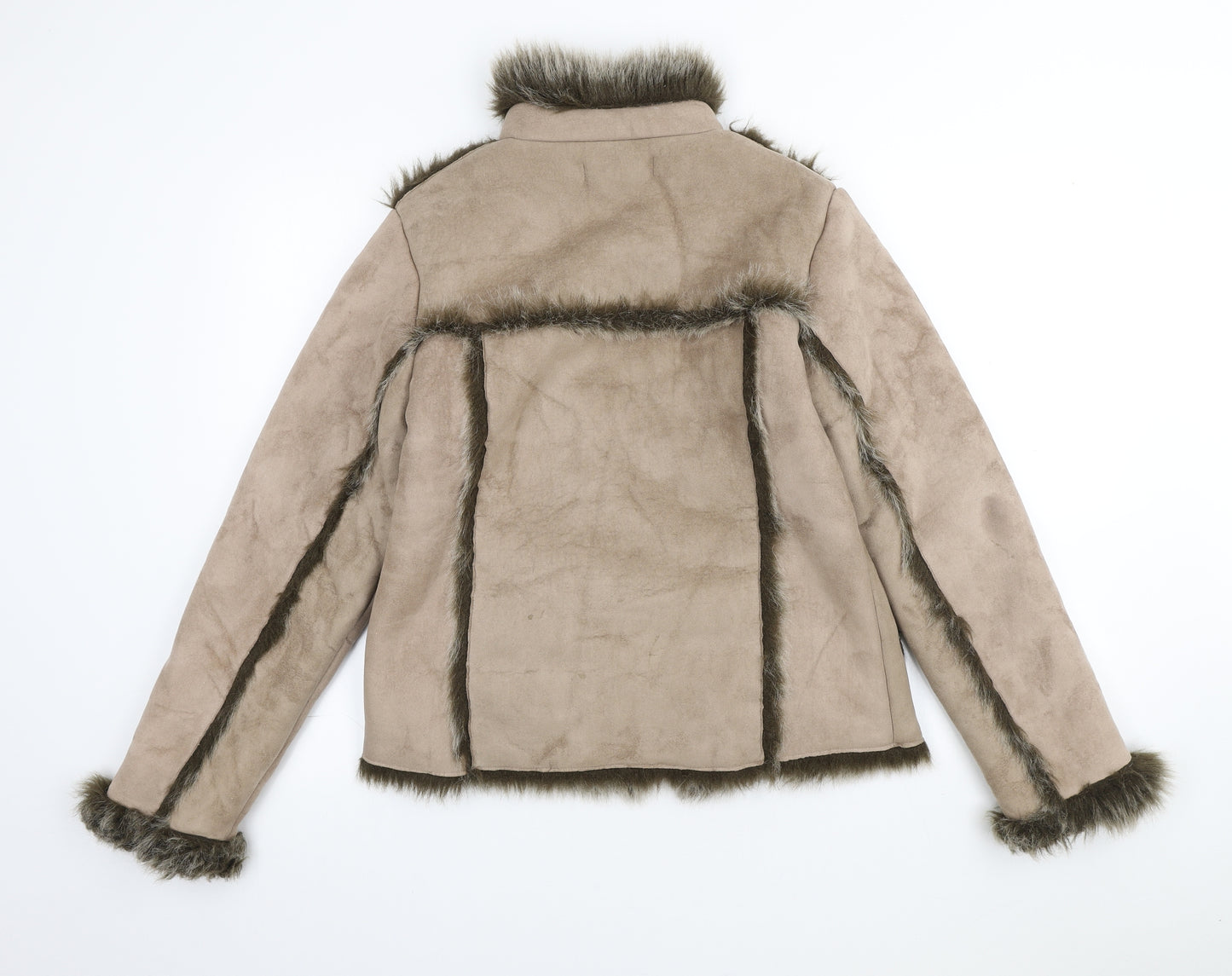 Denim & Co. Womens Brown Jacket Size 10