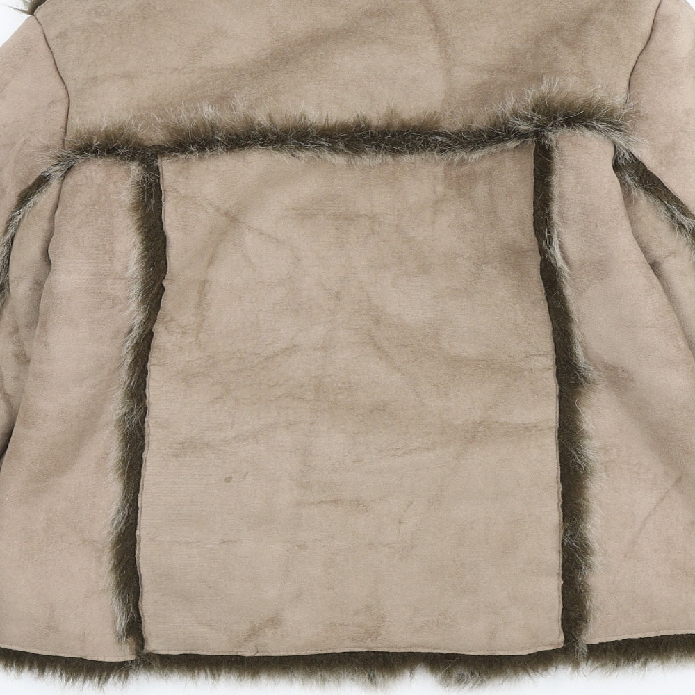 Denim & Co. Womens Brown Jacket Size 10