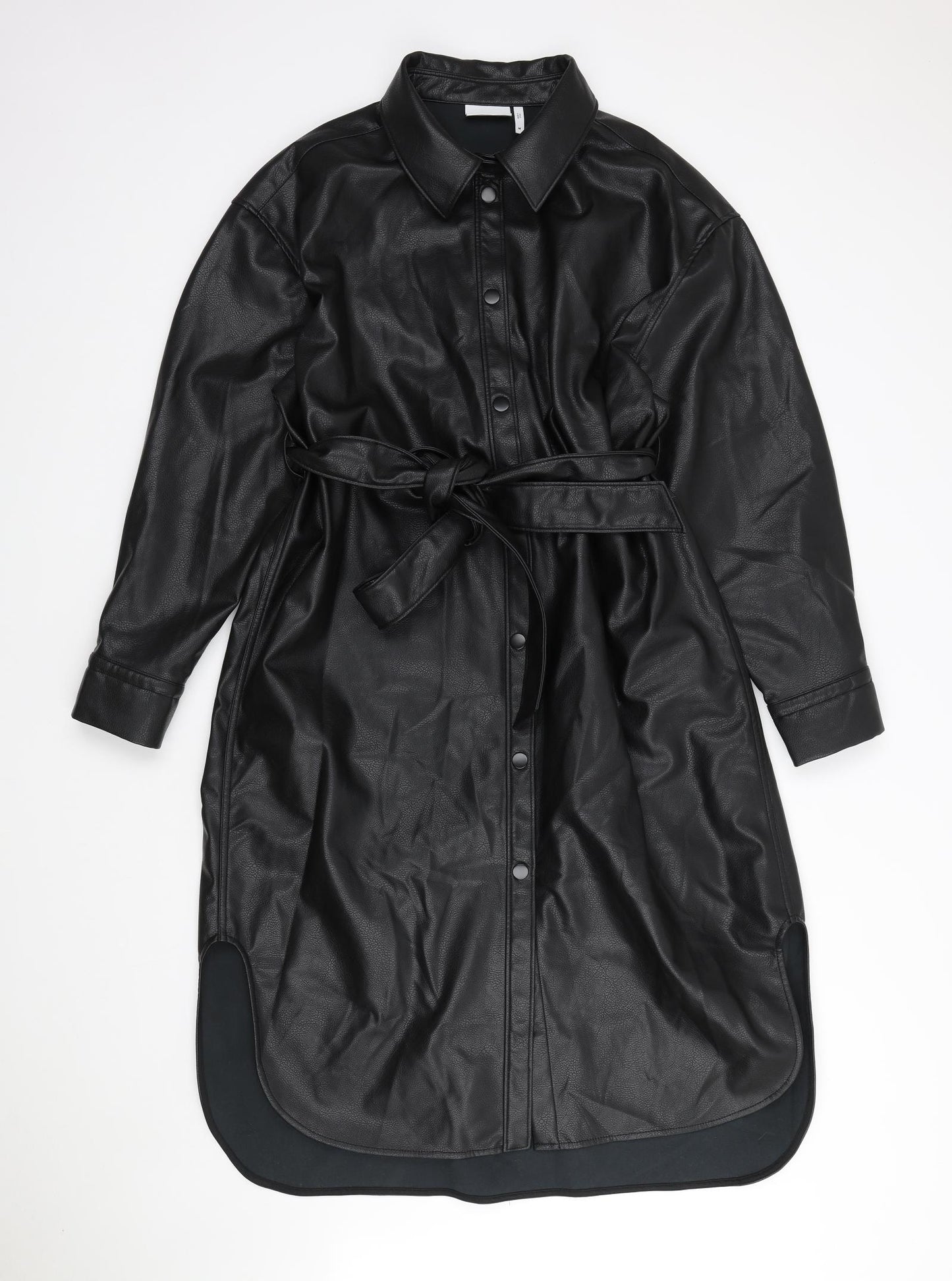 Weekday Womens Black Polyester Jacket Dress Size M Collared