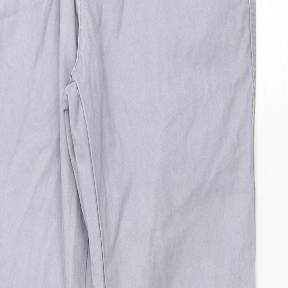 Jasper Conran Boys Grey Cotton Chino Trousers Size 11 Years Regular Button