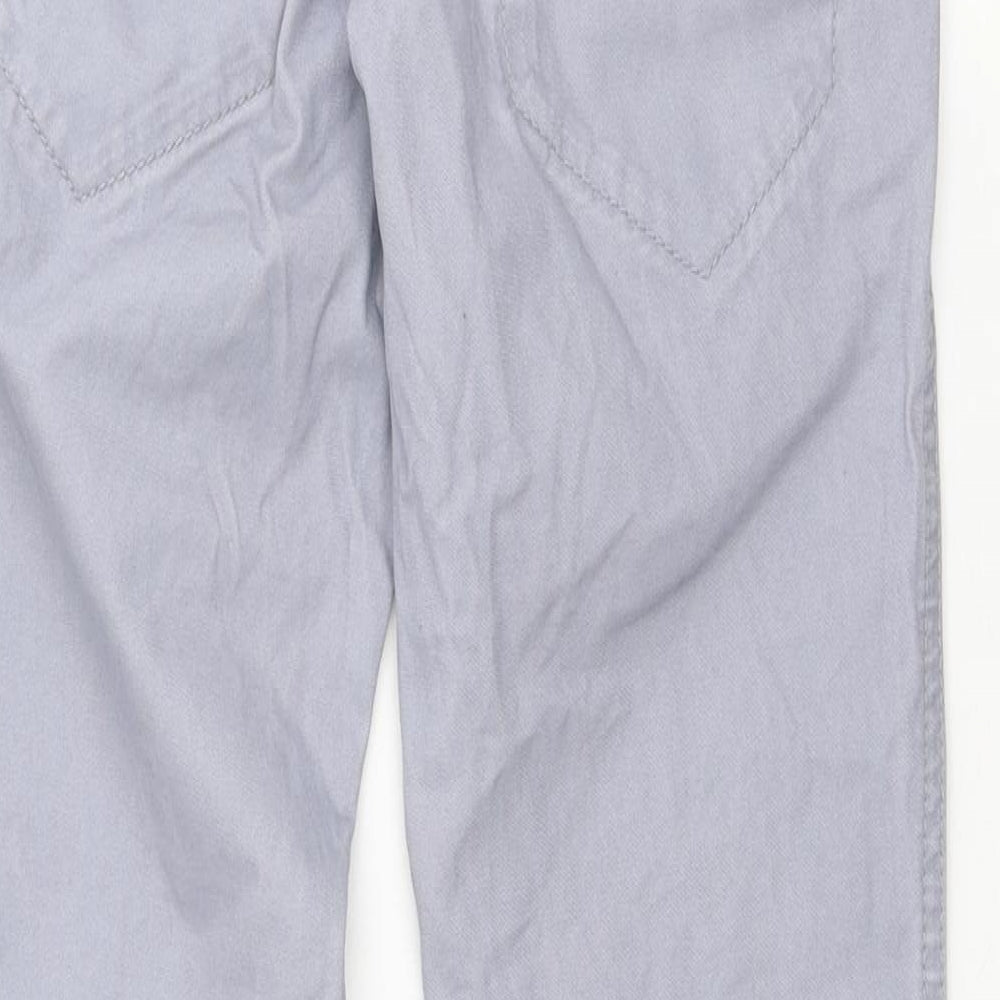 Jasper Conran Boys Grey Cotton Chino Trousers Size 11 Years Regular Button