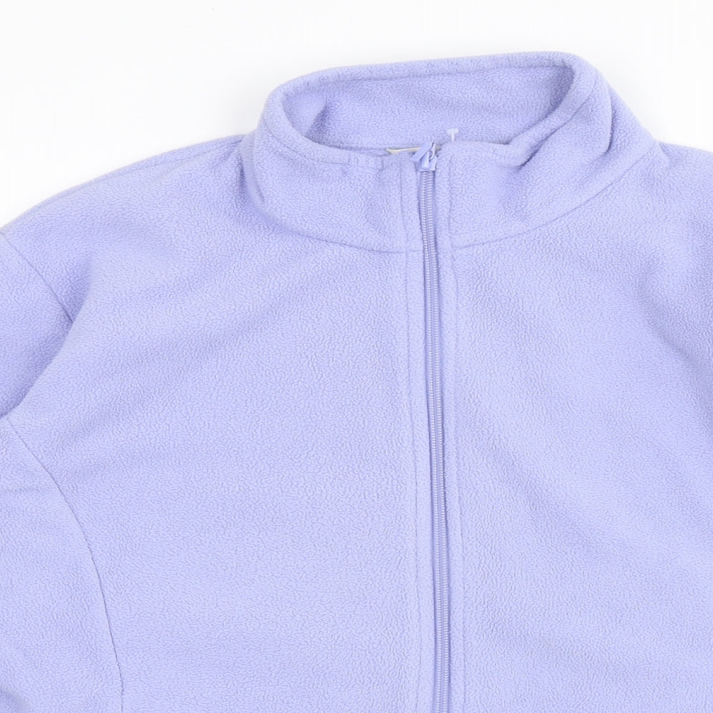 Marks and Spencer Womens Purple Jacket Size 16 Zip