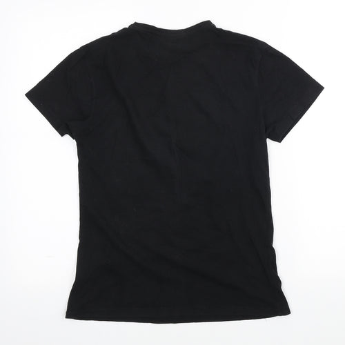 Cedar Wood State Mens Black Cotton T-Shirt Size XS Crew Neck - The walking Dead