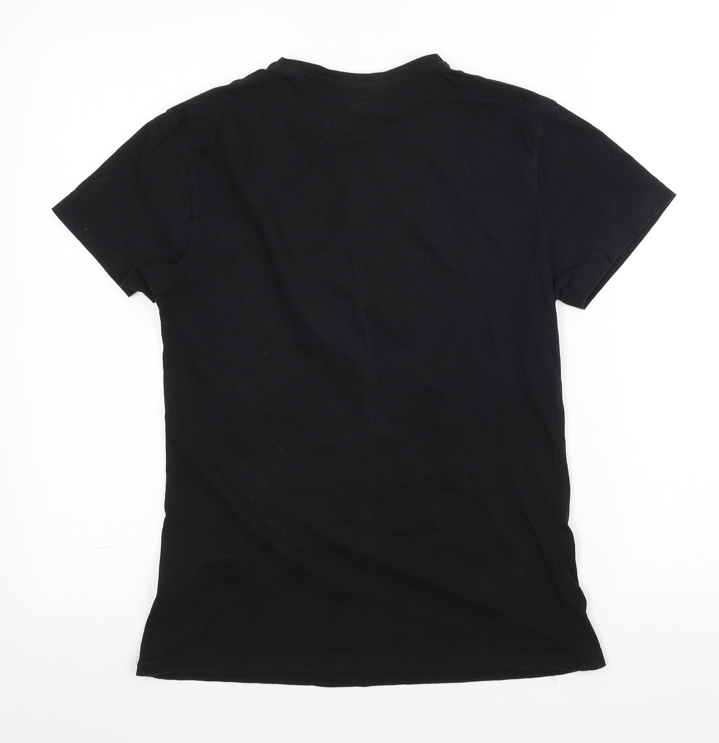 Cedar Wood State Mens Black Cotton T-Shirt Size XS Crew Neck - The walking Dead
