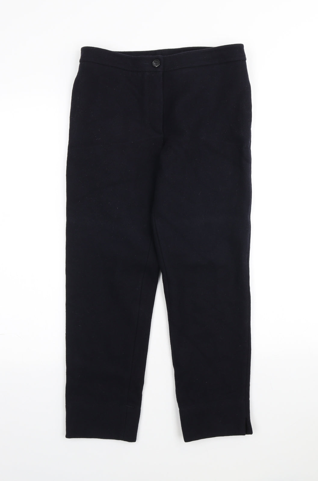 Yoshi Kondo Womens Black Polyester Trousers Size S L23 in Regular Button