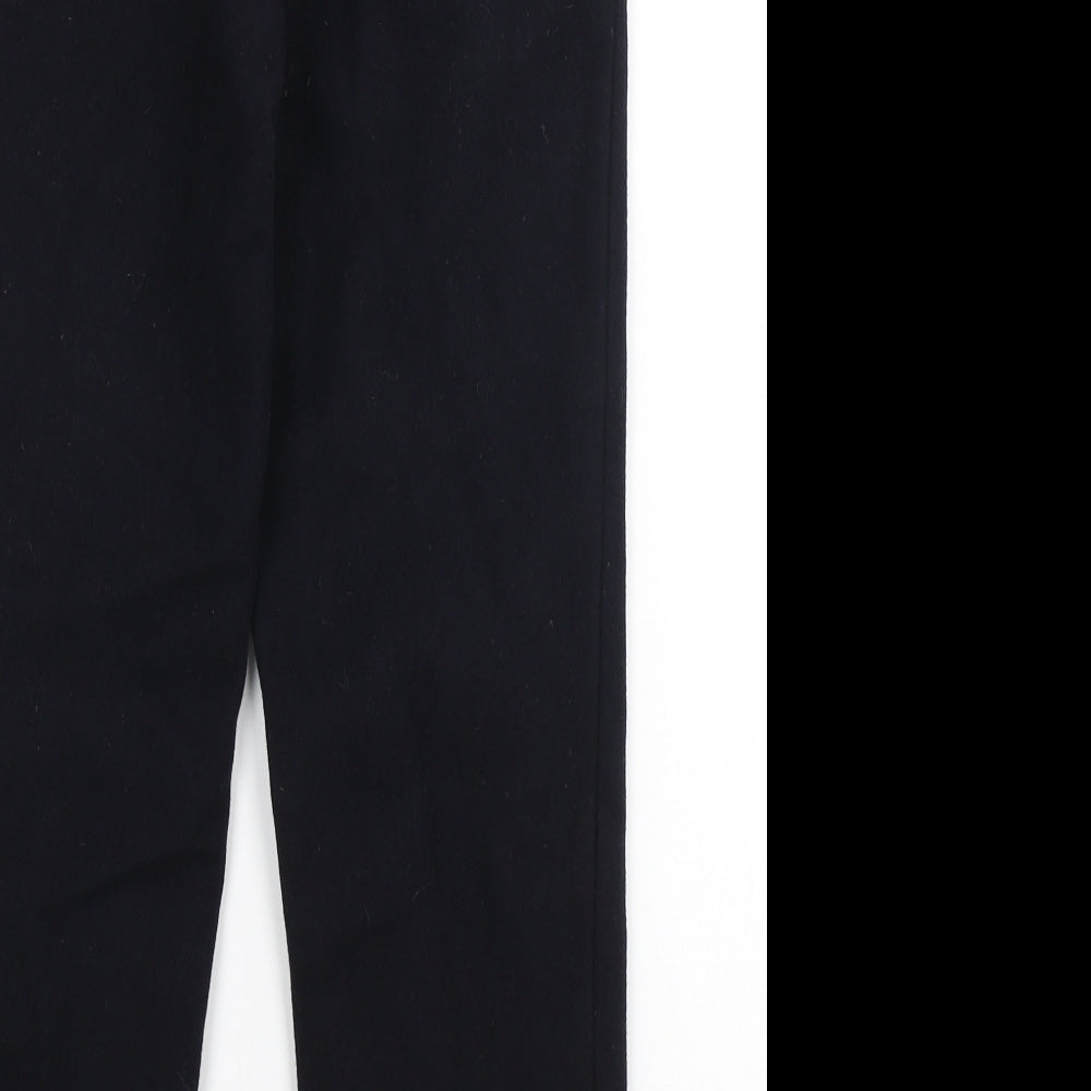 Yoshi Kondo Womens Black Polyester Trousers Size S L23 in Regular Button