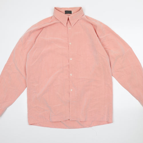 Gordon Bennett Womens Pink Polyester Shirt Dress Collared