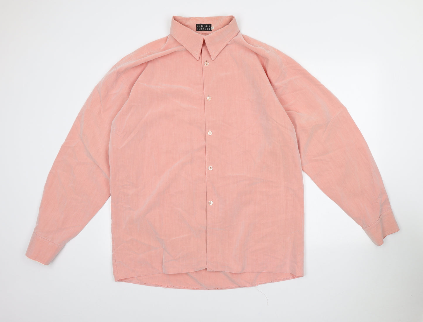 Gordon Bennett Womens Pink Polyester Shirt Dress Collared