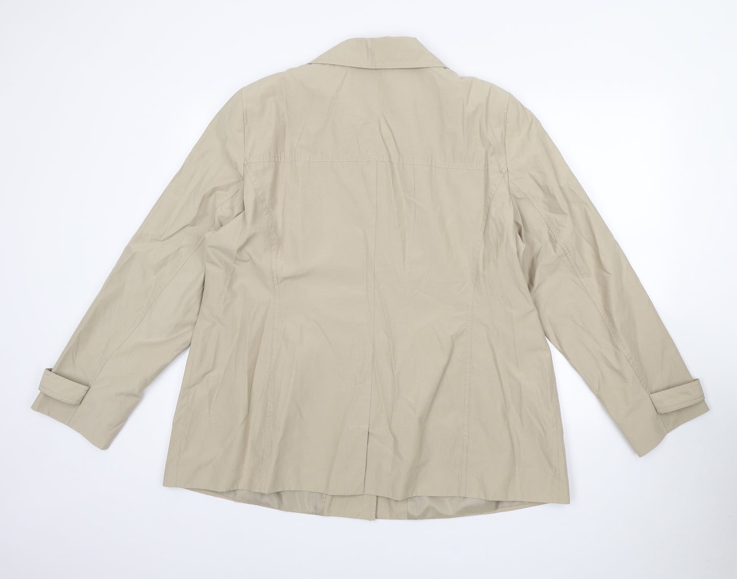 BHS Womens Beige Pea Coat Coat Size 20