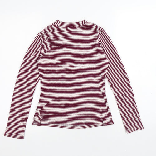 I Love Girls Wear Girls Multicoloured Striped Cotton Pullover T-Shirt Size 13 Years Round Neck