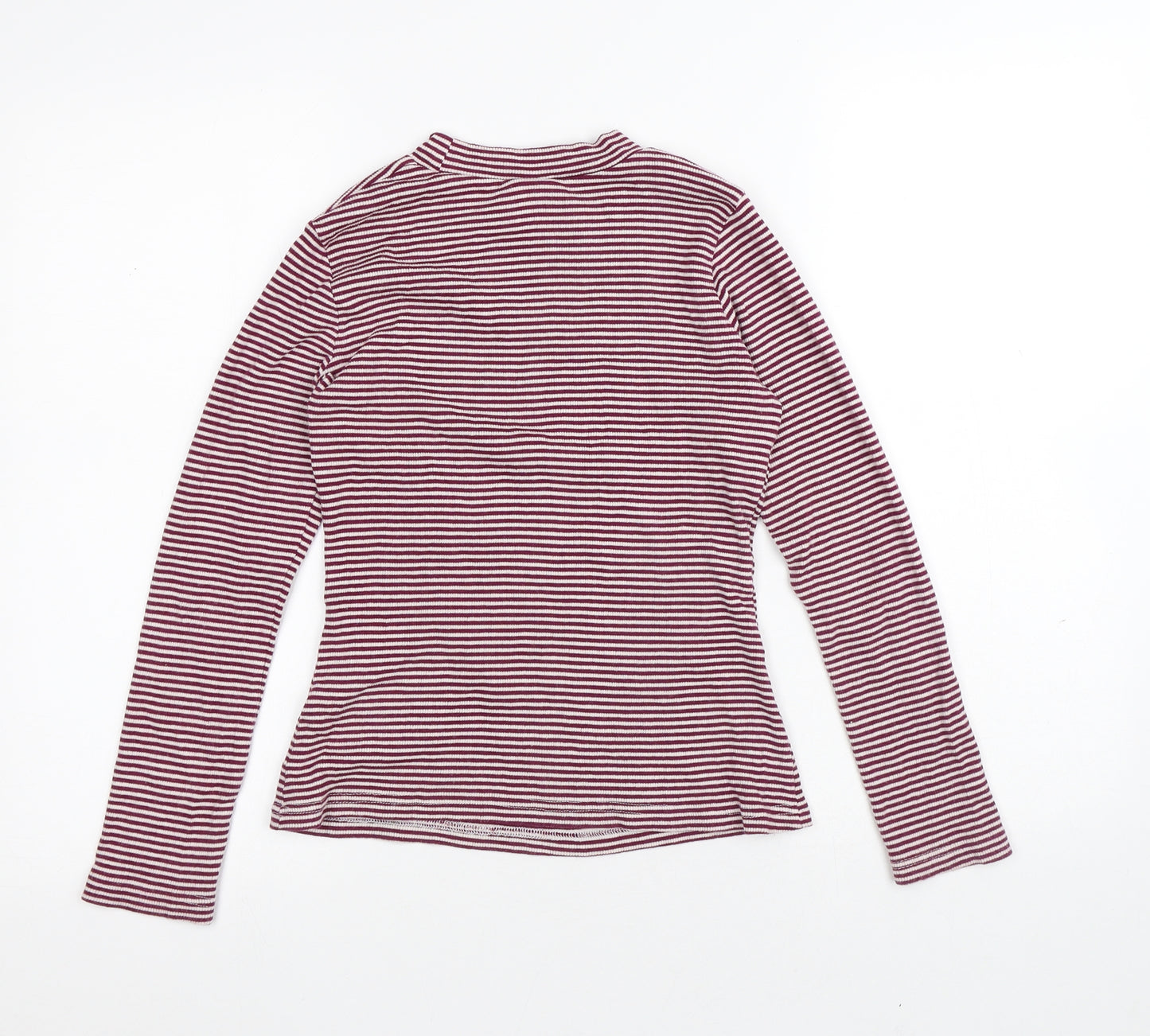 I Love Girls Wear Girls Multicoloured Striped Cotton Pullover T-Shirt Size 13 Years Round Neck