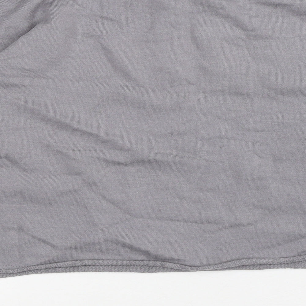 Primark Girls Grey Cotton Pullover Sweatshirt Size 12 Years - Smile