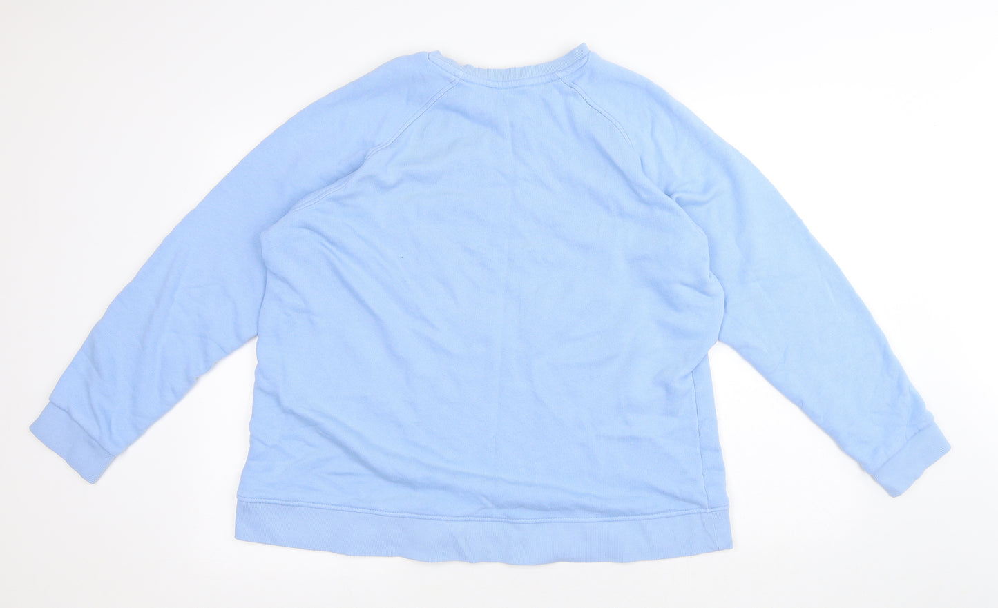 NEXT Womens Blue Cotton Pullover Sweatshirt Size XL - Be Kind