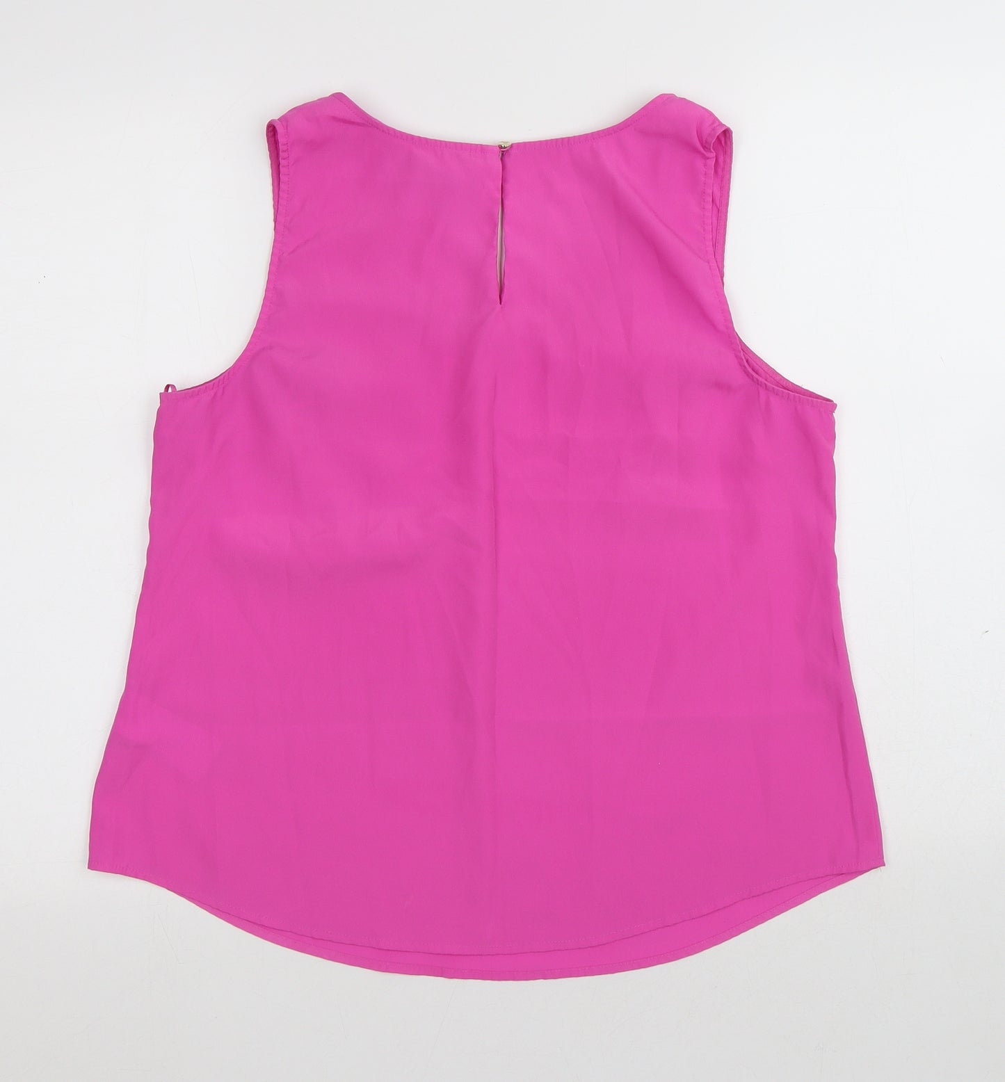 Oasis Womens Pink Polyester Jersey T-Shirt Size 16 Round Neck