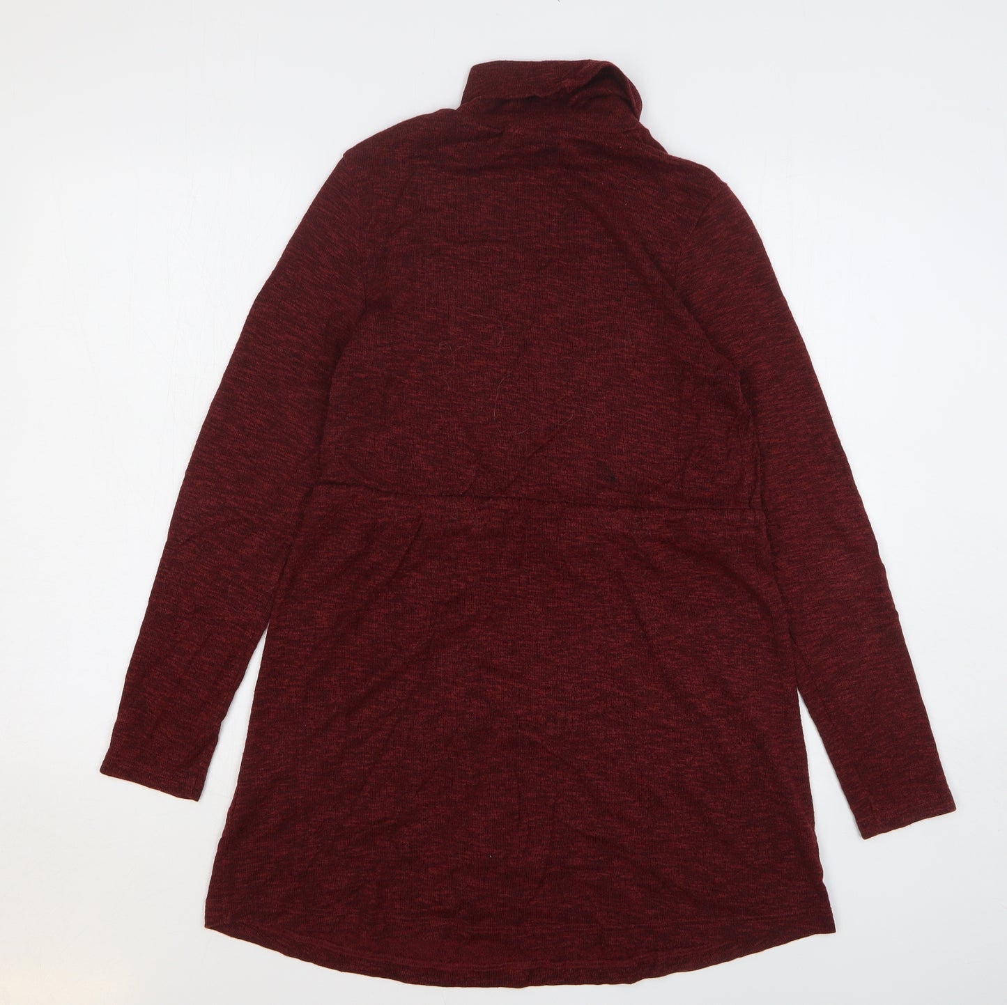 BDG Womens Red Polyamide Jumper Dress Size S High Neck Pullover