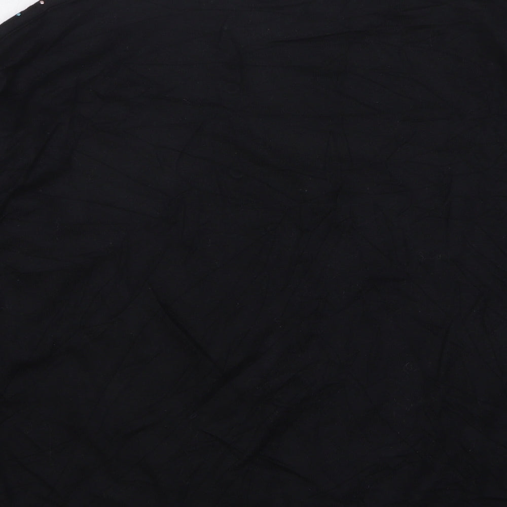 Peacocks Womens Black High Neck Viscose Pullover Jumper Size 22