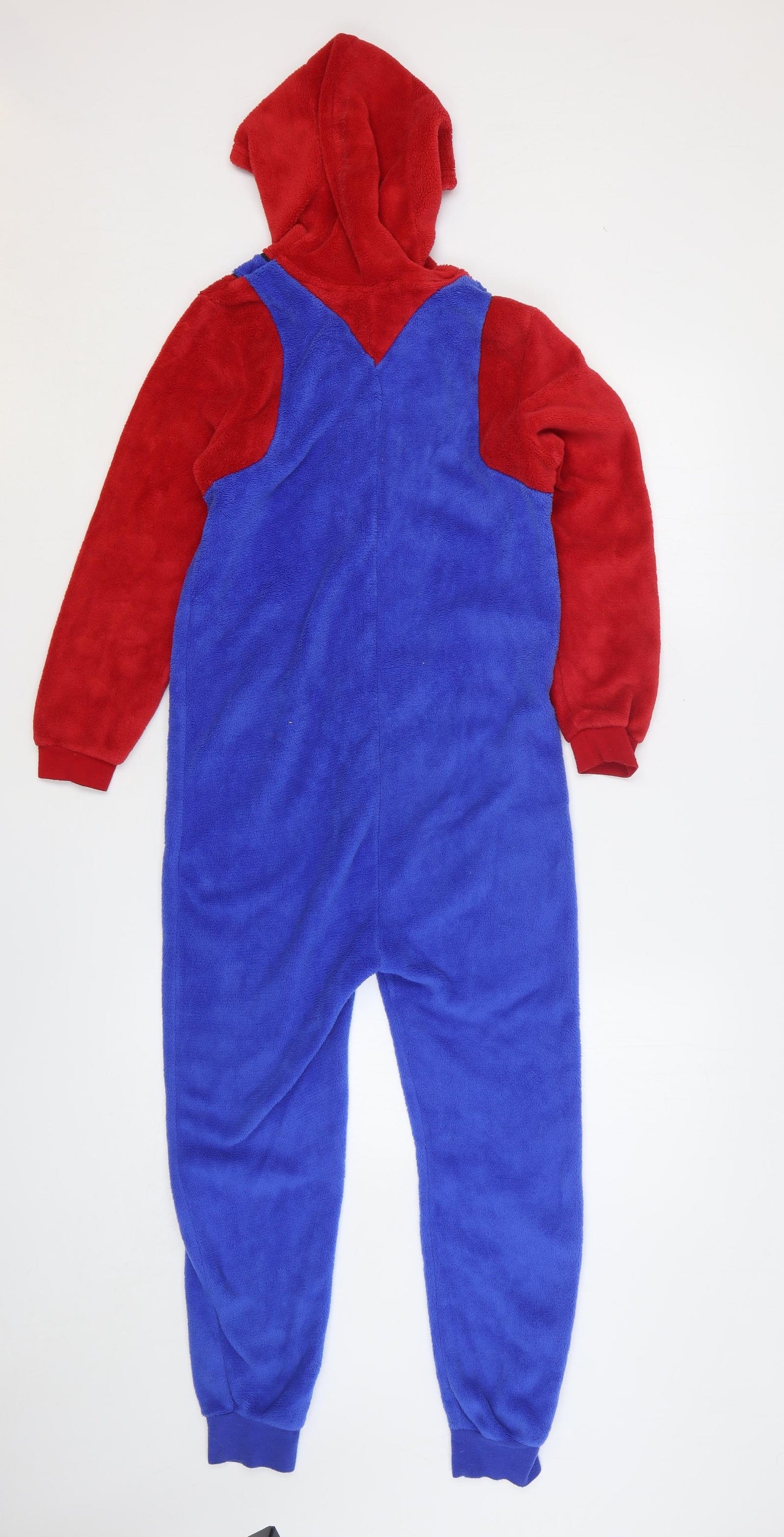 Super Mario Boys Multicoloured Colourblock Polyester One Piece Size 11-12 Years Zip