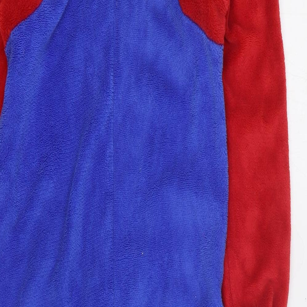 Super Mario Boys Multicoloured Colourblock Polyester One Piece Size 11-12 Years Zip
