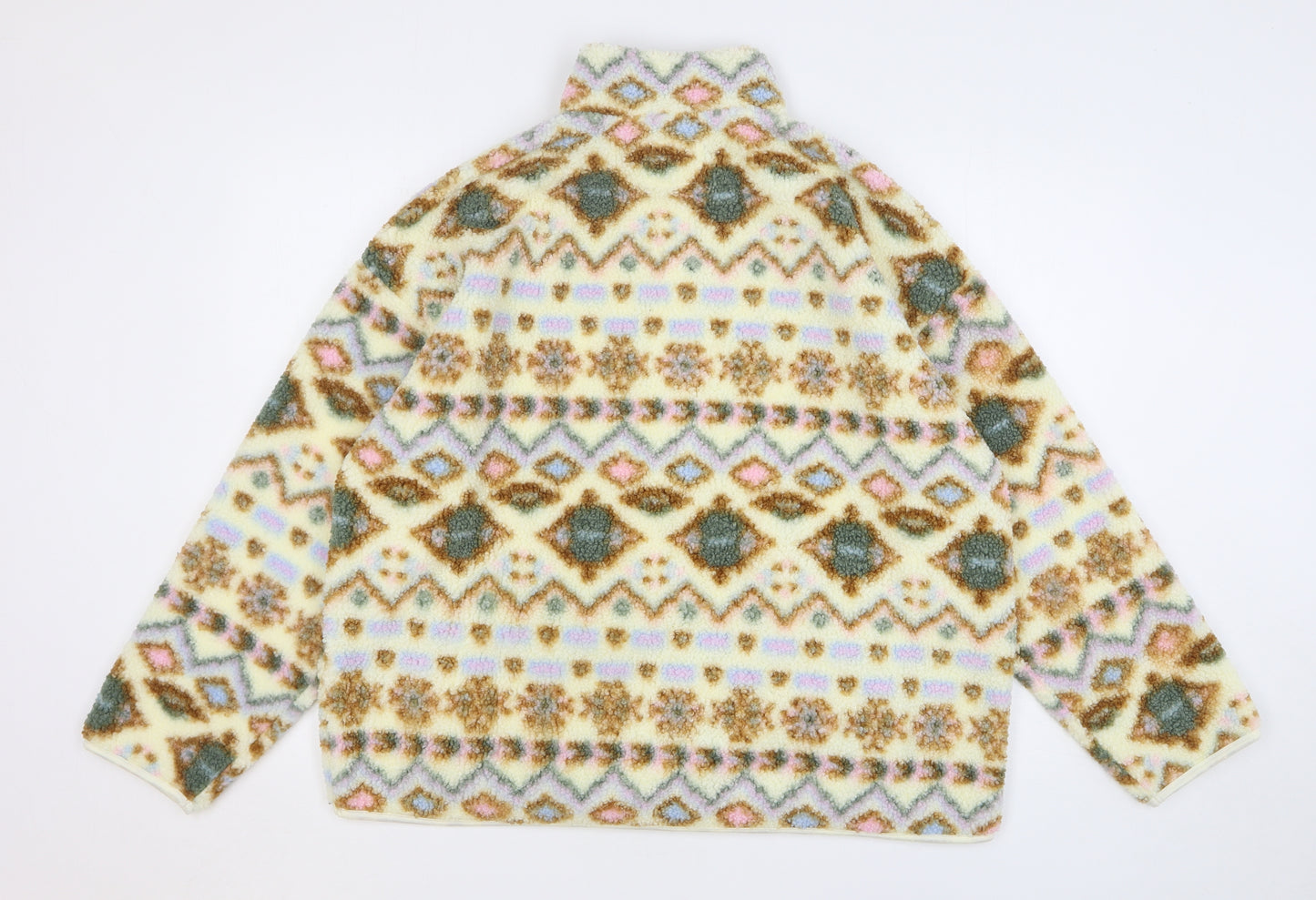 TU Womens Multicoloured Geometric Polyester Pullover Sweatshirt Size 20 Zip