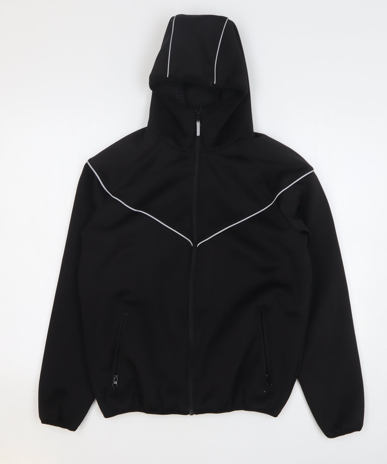 NEXT Boys Black Windbreaker Jacket Size 14 Years Zip