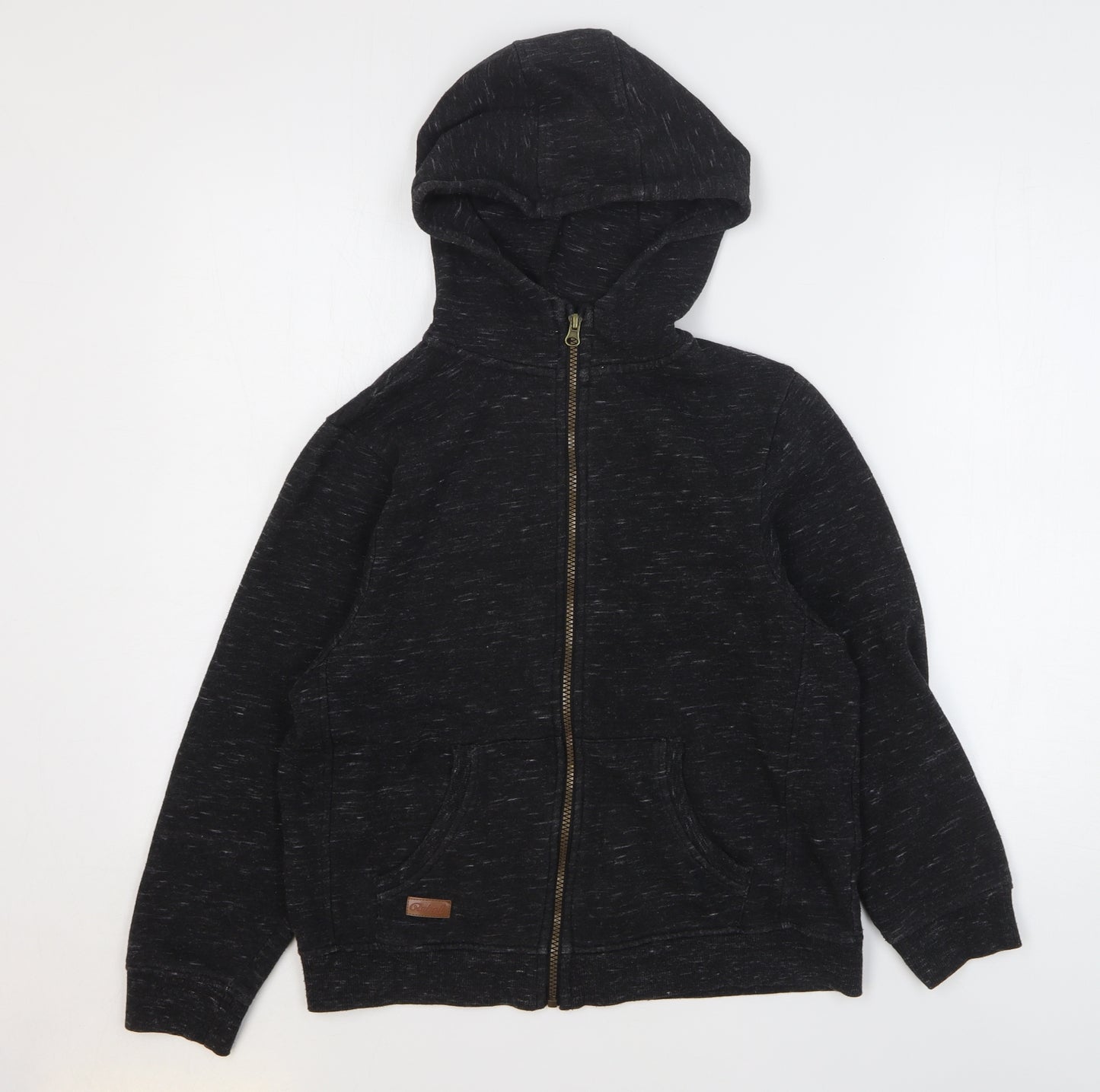 Rebel Boys Grey Cotton Full Zip Hoodie Size 12-13 Years Zip