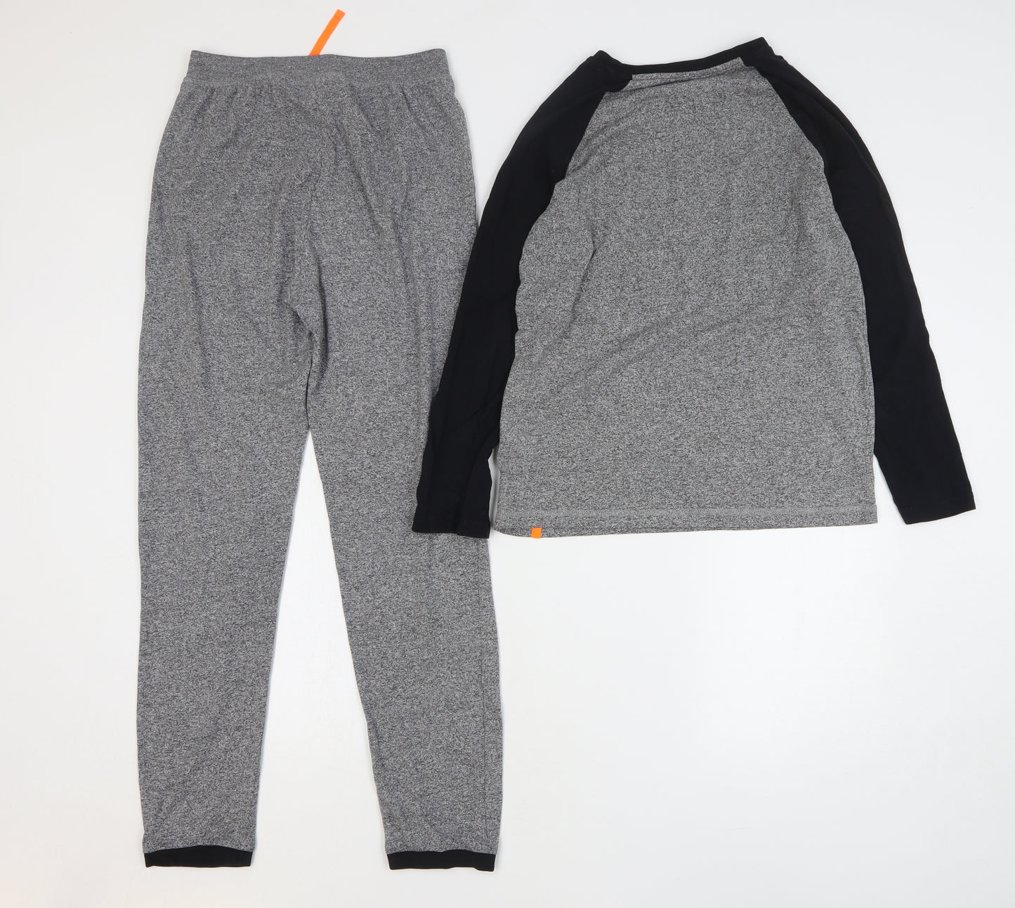 George Boys Grey Solid Cotton Pyjama Set Size 12-13 Years Pullover - Not Tired