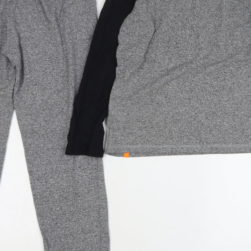 George Boys Grey Solid Cotton Pyjama Set Size 12-13 Years Pullover - Not Tired
