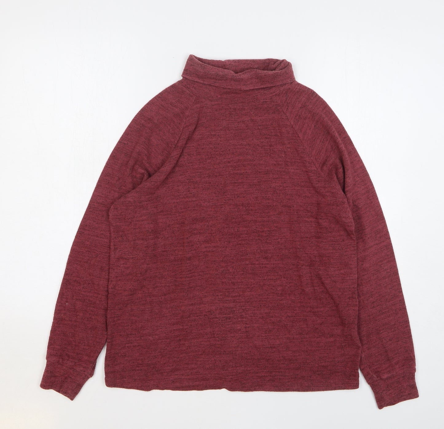 NEXT Womens Pink Roll Neck Cotton Pullover Jumper Size 10