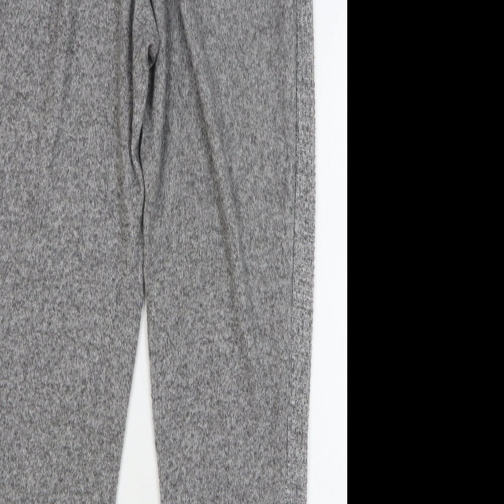 Nutmeg Womens Grey Polyester Sweatpants Trousers Size 14 L29 in Regular Drawstring