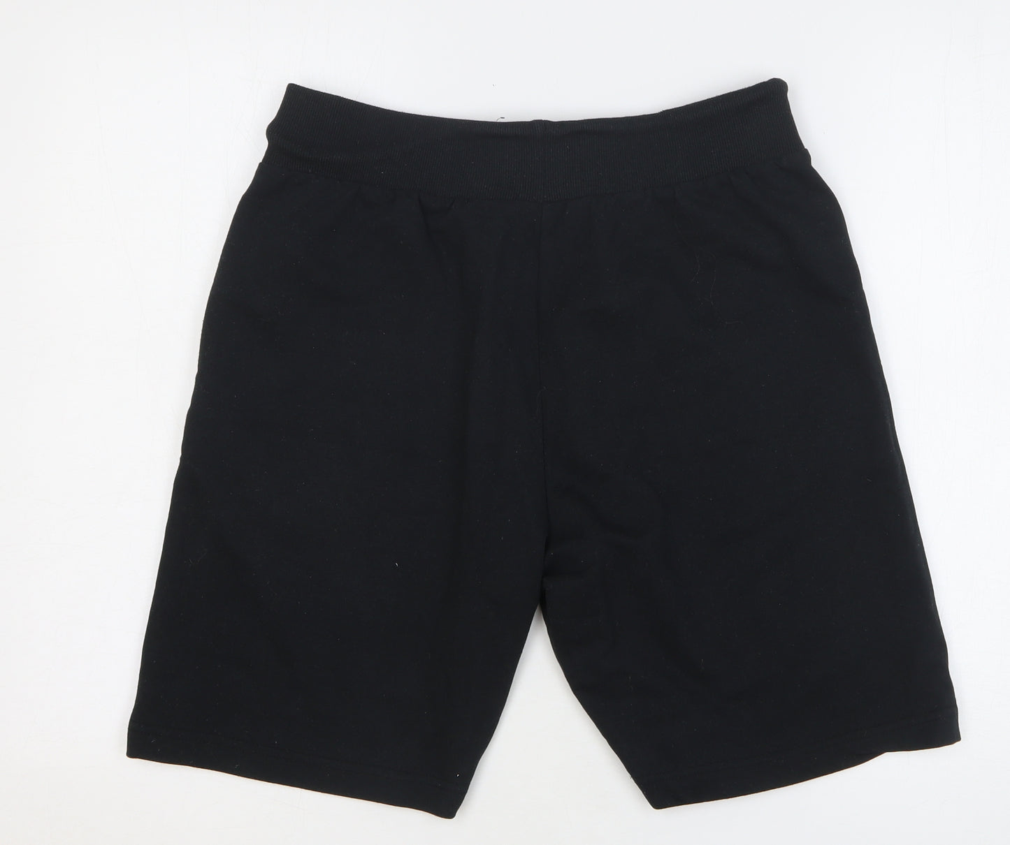 McKenzie Mens Black Cotton Sweat Shorts Size L L9 in Regular Drawstring
