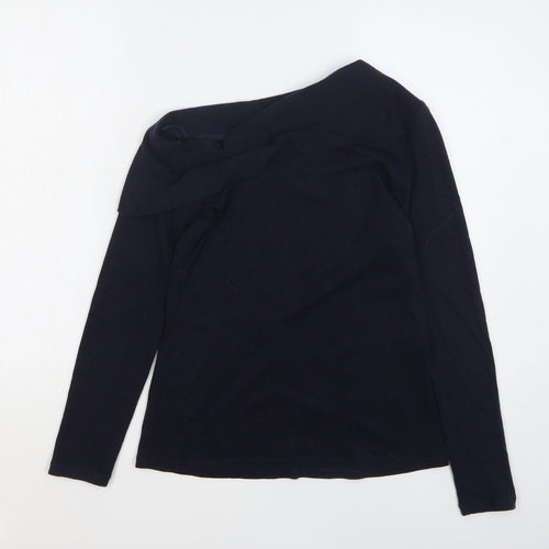 Witchery Womens Blue Roll Neck Acrylic Pullover Jumper Size XS