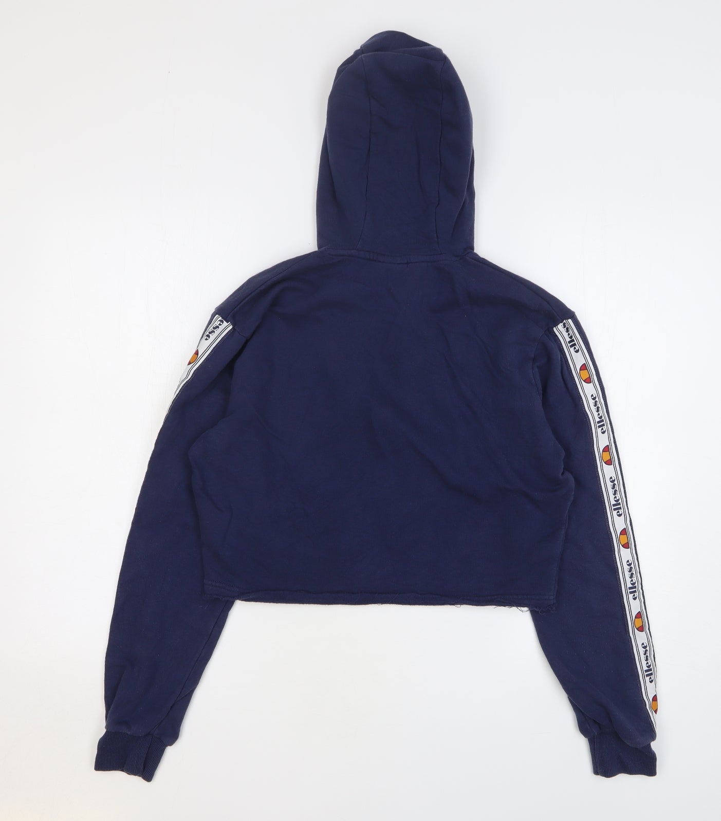 ellesse Womens Blue Cotton Pullover Hoodie Size 10 Pullover - Cropped
