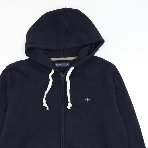 Matalan Mens Blue Cotton Full Zip Hoodie Size XL