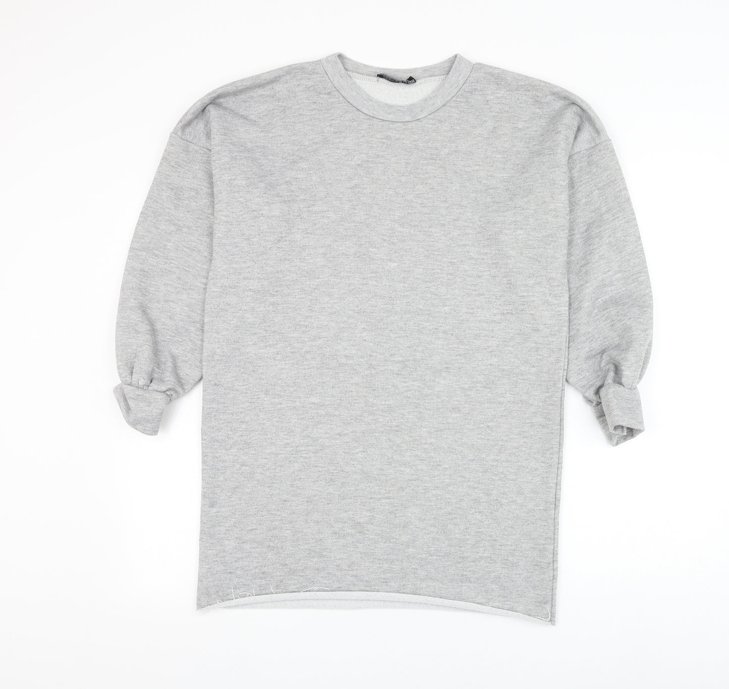 Boohoo Womens Grey Polyester Pullover Sweatshirt Size 6 Pullover