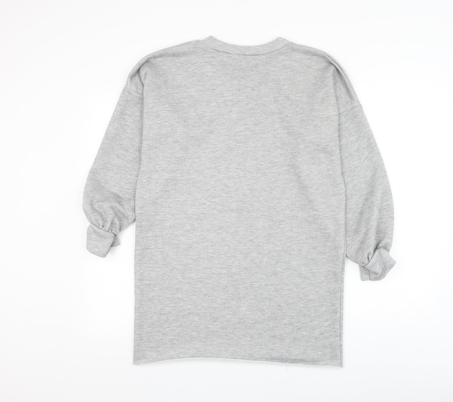 Boohoo Womens Grey Polyester Pullover Sweatshirt Size 6 Pullover