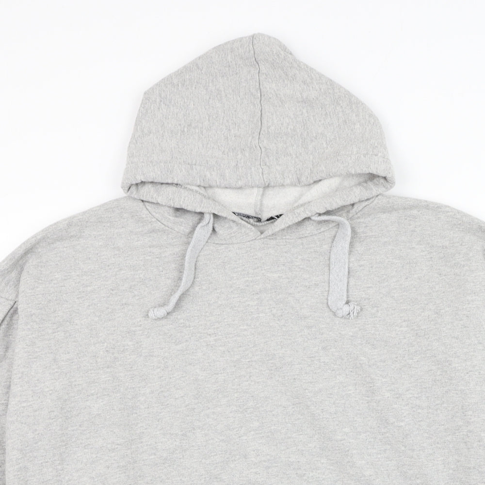 I SAW IT FIRST Womens Grey Cotton Pullover Hoodie Size L Pullover