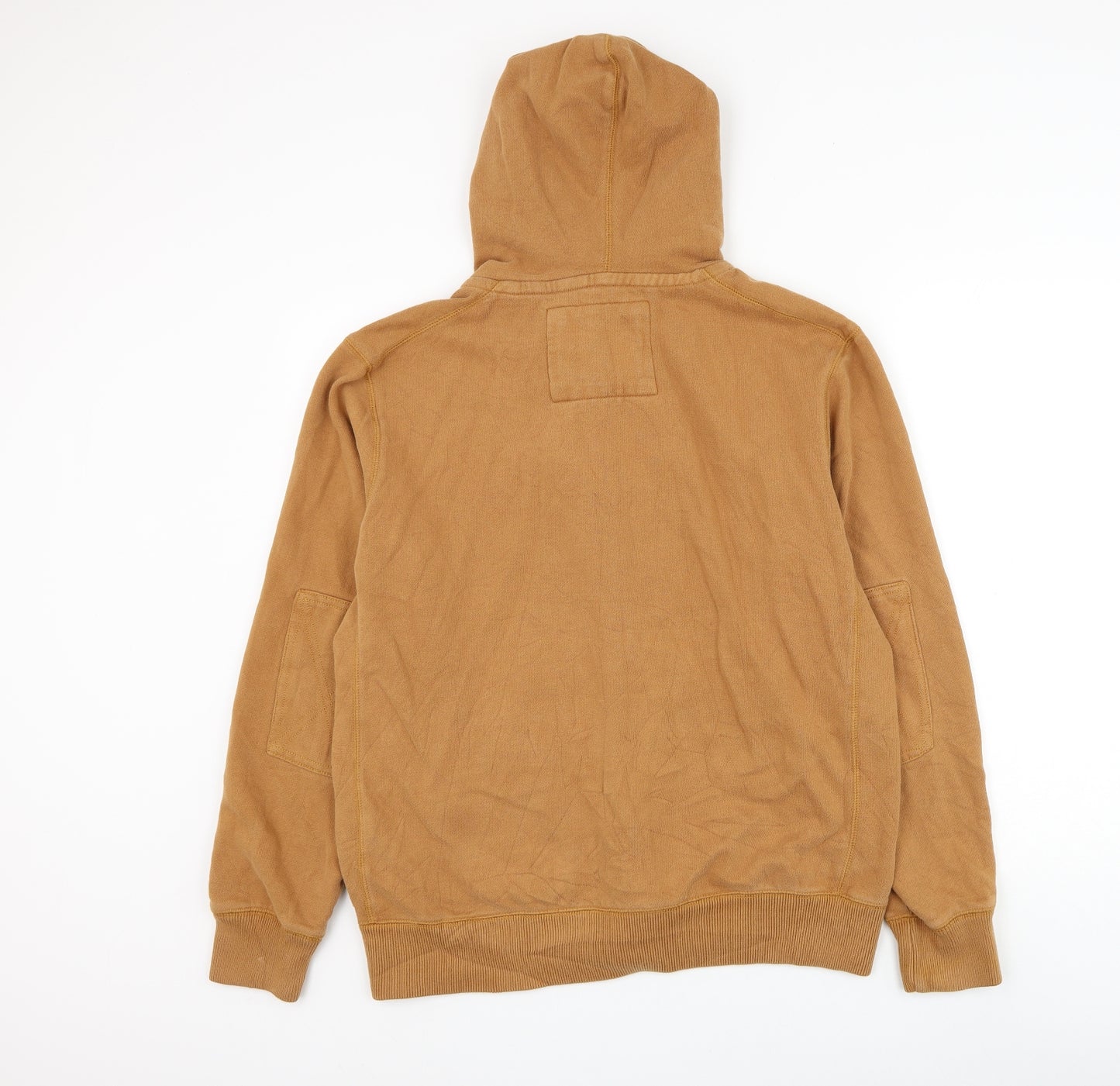 Marks and Spencer Mens Brown Cotton Full Zip Hoodie Size L