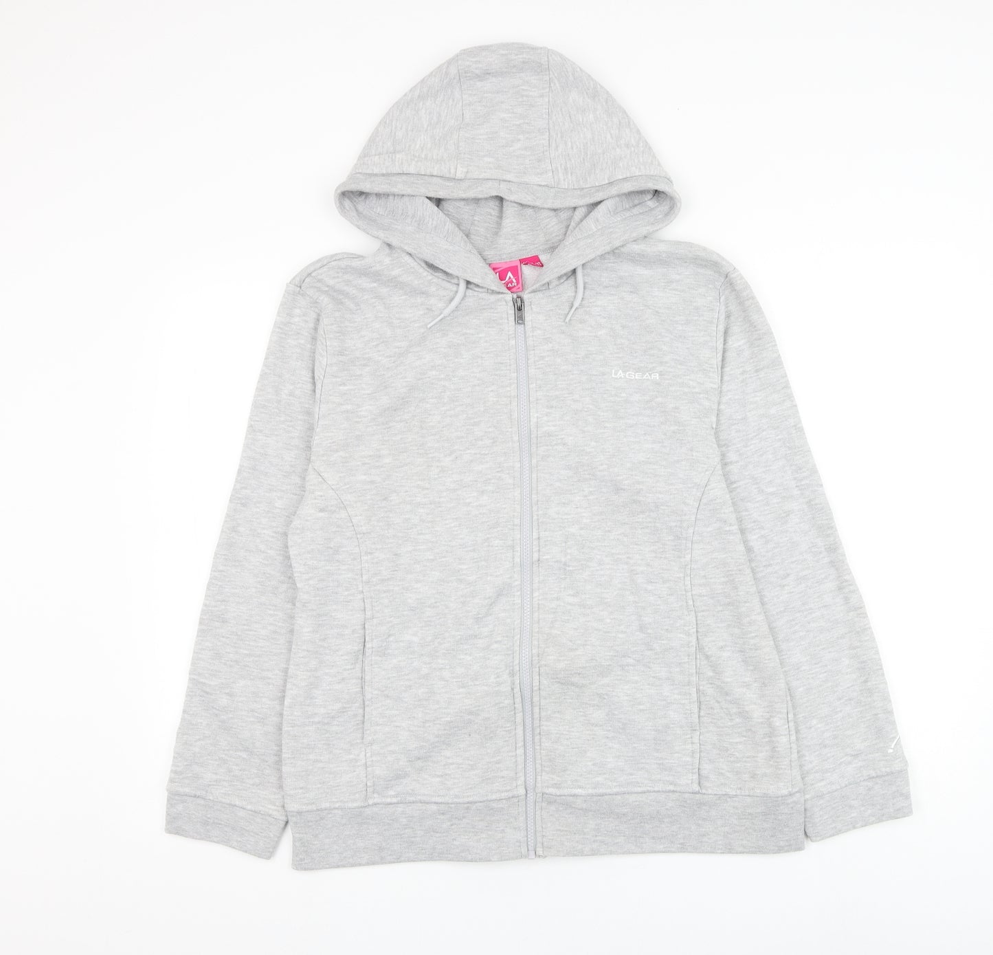 LA Gear Womens Grey Polyester Pullover Hoodie Size 16 Pullover