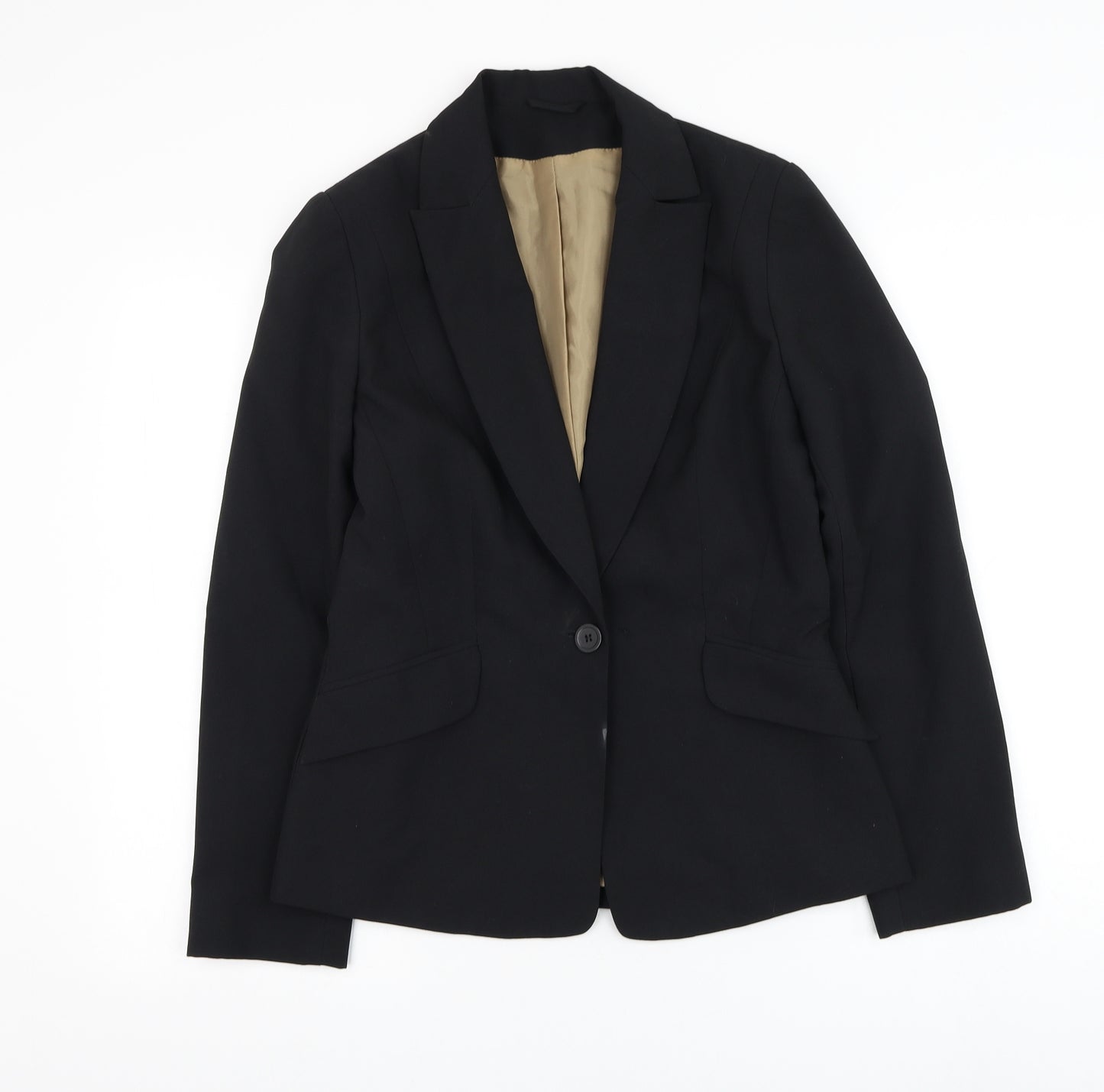 Dorothy Perkins Womens Black Jacket Blazer Size 10 Button