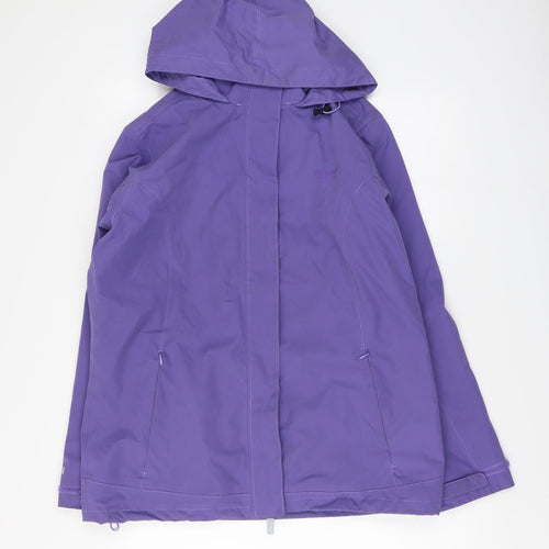 Regatta Womens Purple Rain Coat Jacket Size L Zip