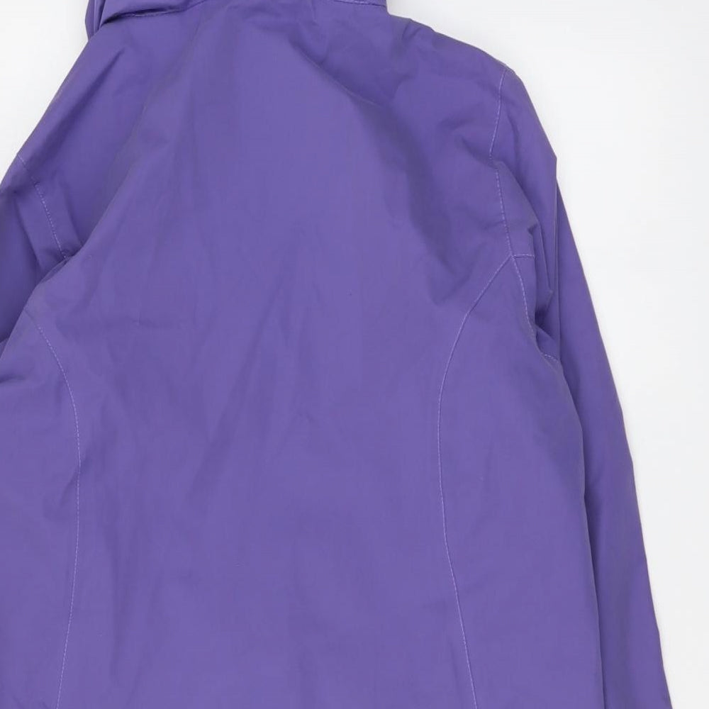 Regatta Womens Purple Rain Coat Jacket Size L Zip