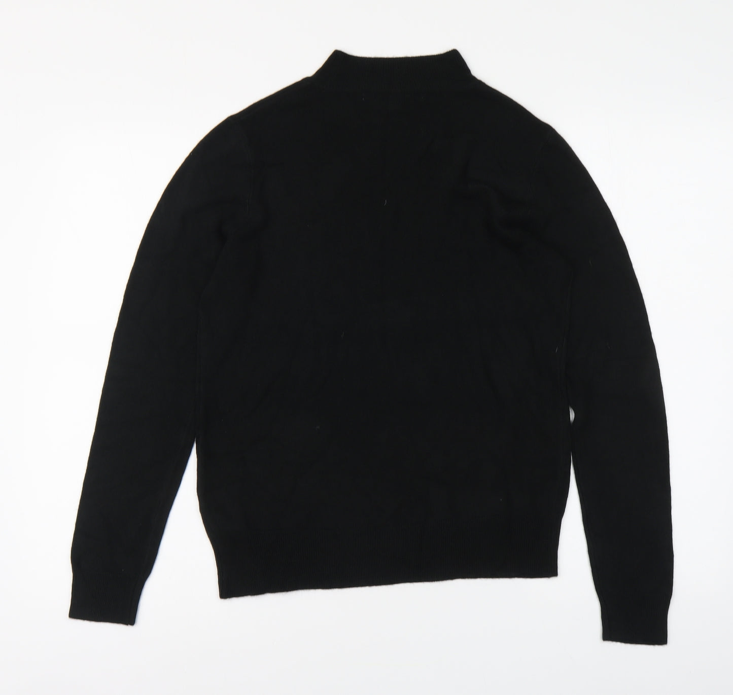 Vida Vi Womens Black High Neck Acrylic Pullover Jumper Size M