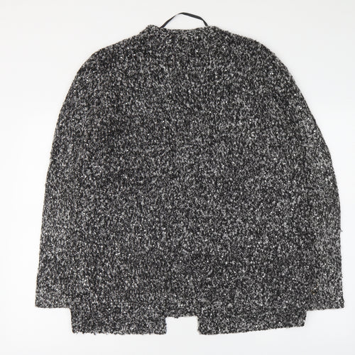 Atmosphere Womens Black V-Neck Acrylic Cardigan Jumper Size 14