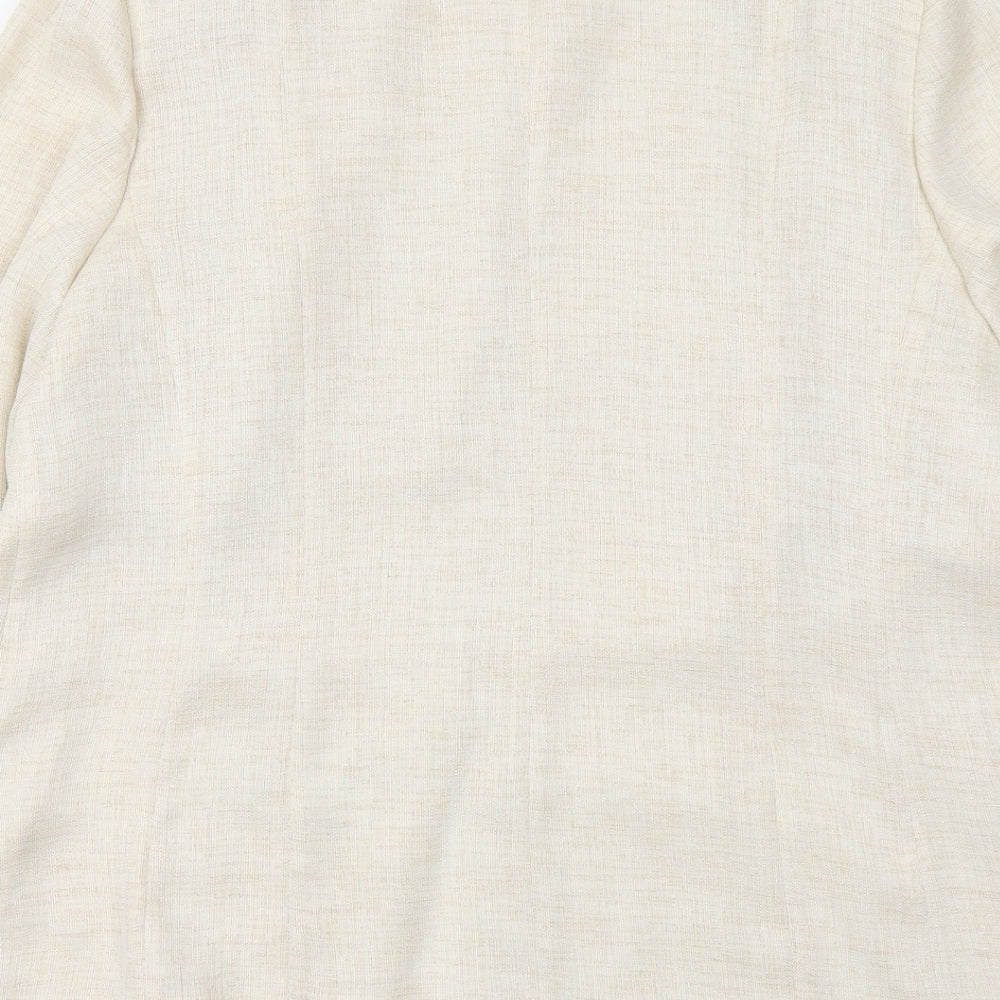 BHS Womens Beige Jacket Blazer Size 20 Button