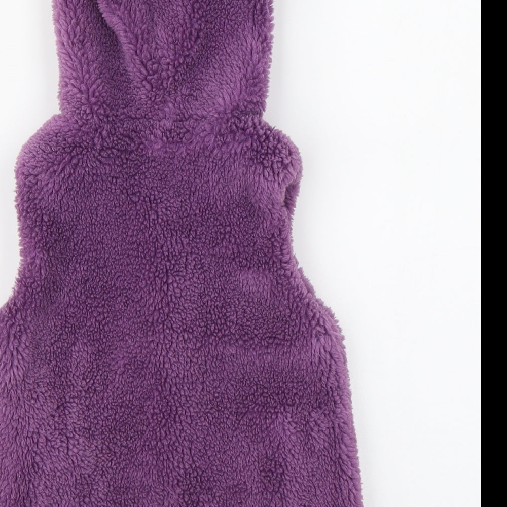 Nutmeg Girls Purple Gilet Jacket Size 4-5 Years Zip