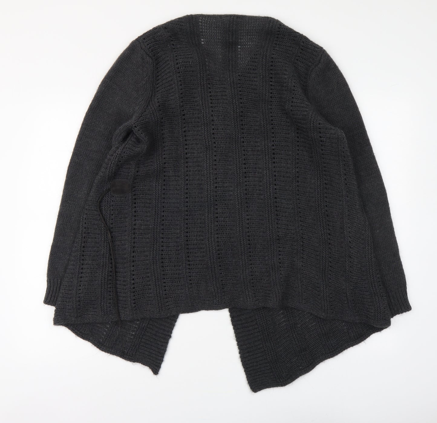 Per Una Womens Grey V-Neck Acrylic Cardigan Jumper Size M