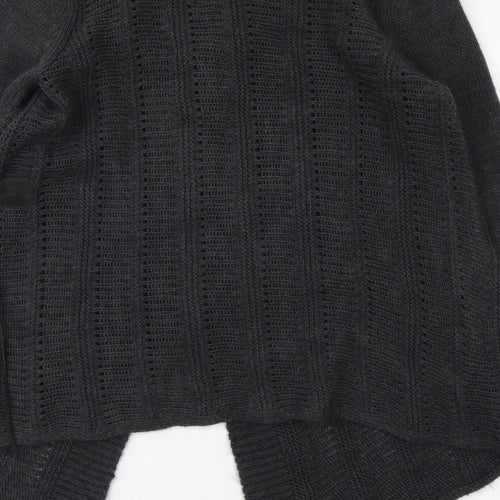 Per Una Womens Grey V-Neck Acrylic Cardigan Jumper Size M