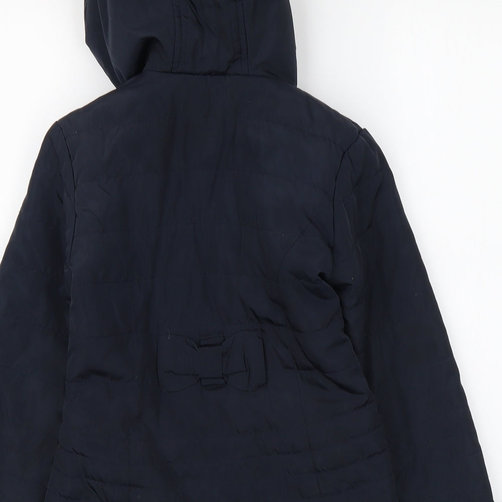 TU Girls Blue Jacket Size 5-6 Years Zip