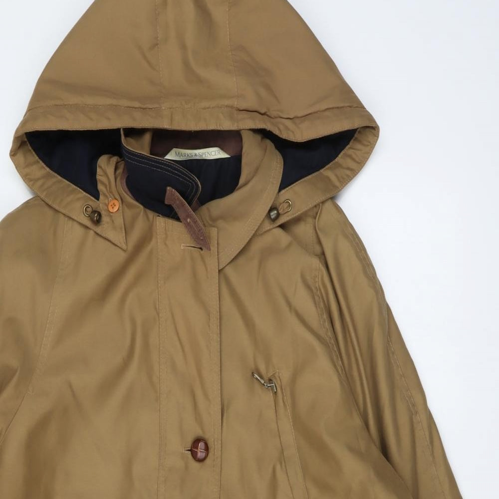 Marks and Spencer Womens Beige Jacket Size 14 Button